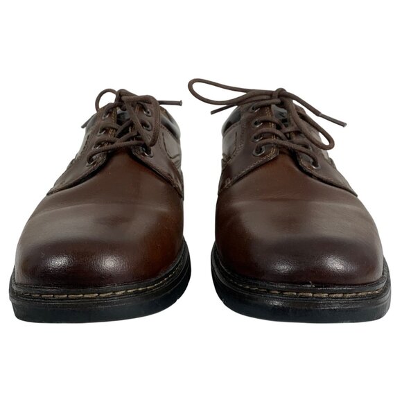DOCKERS Shelter Warden Oxford Lace Up Plain Toe Shoes Mens Size 9M VGUC - Picture 1 of 8